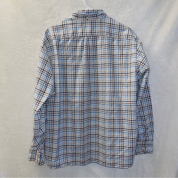 Men's J. Crew Multicolor Plaid Long Sleeve Cotton Button Up Shirt size large - Picture 6 of 6